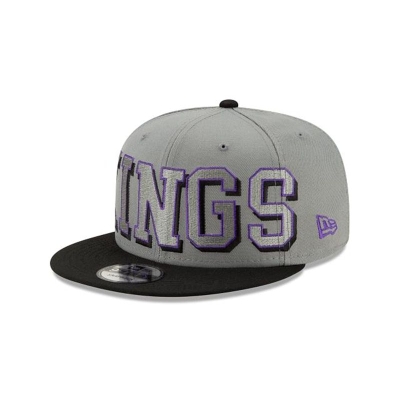 Sacramento Kings Gorra | New Era NBA Block Font 9fifty Snapback Cap Mexico - Grises